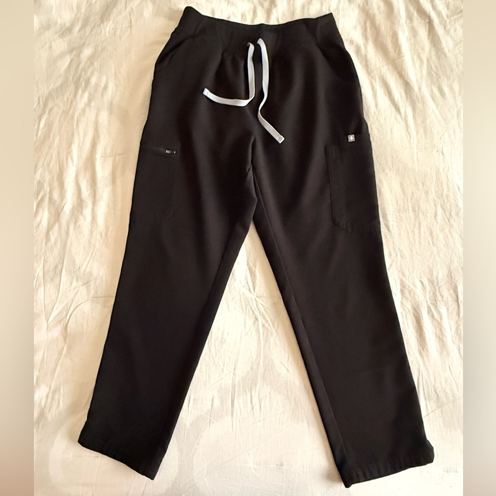 FIGS High Waisted Yola Pants- Black LP